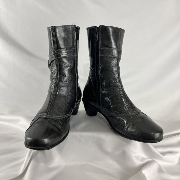 Naot Grey Patent Ankle Boots Womens EU Size 37 - Picture 4 of 11
